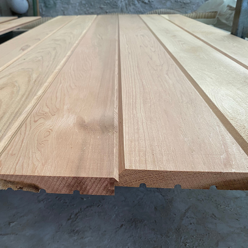 Fál Adhmaid Cedar Dearg an Iarthair